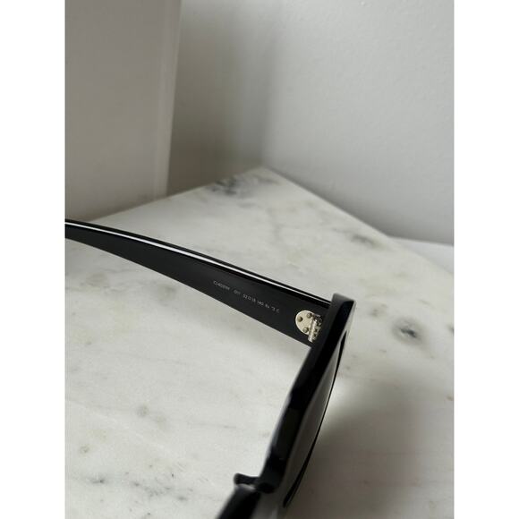 NEW Celine CL40319F 3 Dots Unisex Black Squared Sunglasses - Picture 5 of 7